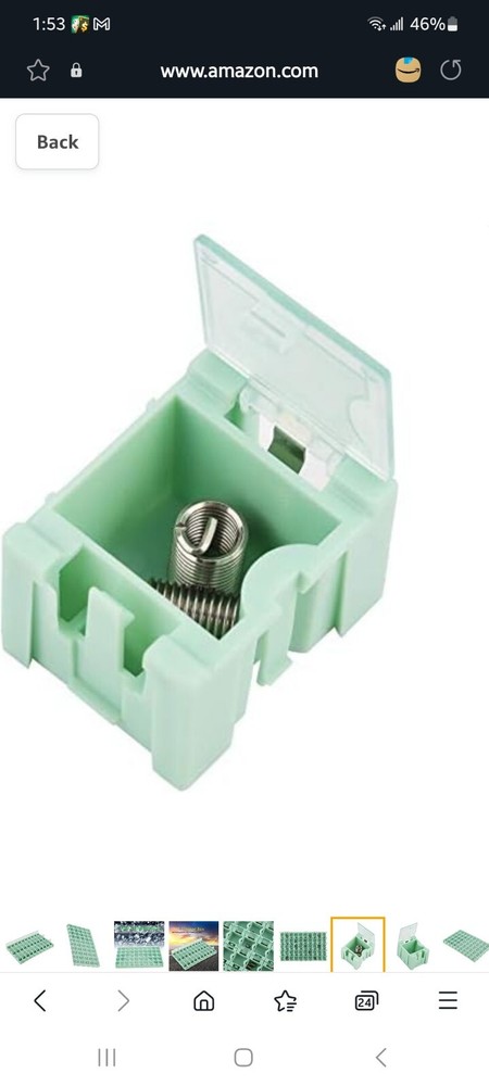 Green SMT SMD Electronic Components Storage Box Organizer 50 Grids