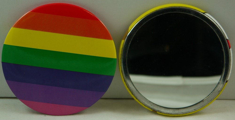 HANDBAG/MAKEUP/POCKET/FLAT/ROUND/MIRROR