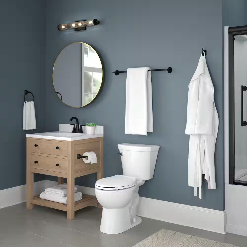 Pierce Single Towel Hook Bath Hardware Accessory in Matte Black