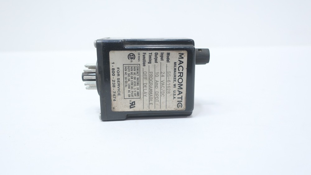 Macromatic SS-61628 Programmable Time Delay Relay 24v-ac/dc