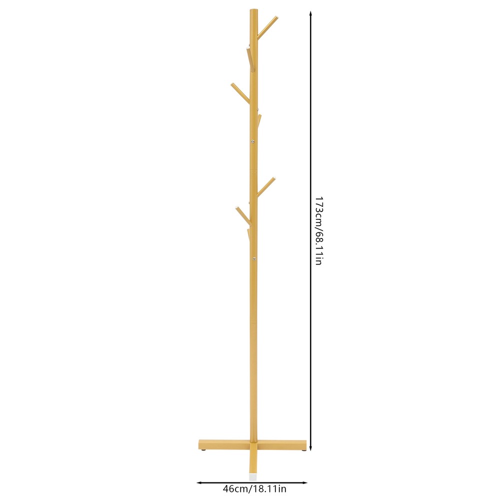 Coat Rack Stand Freestanding Coat Rack With 7 Hooks Tree-shaped Bedroom Rack