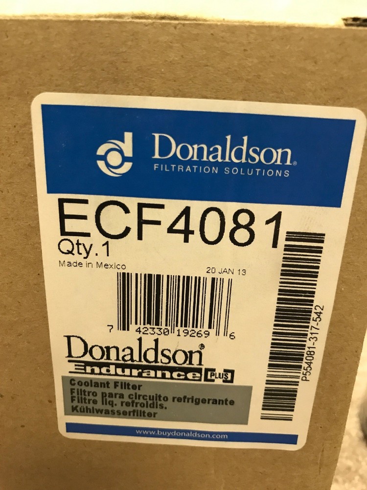ECF4081 GENUINE DONALDSON ENDURANCE COOLANT FILTER