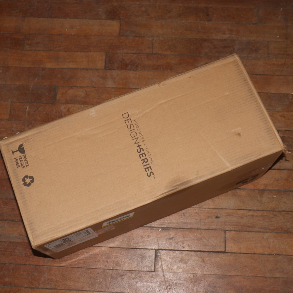 Progress Lighting 1-Light Etched Glass Craftsman Outdoor Post Lantern Light