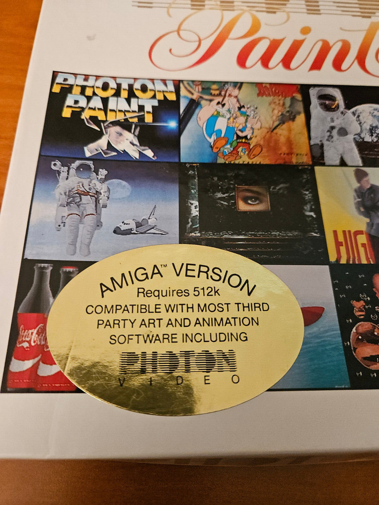 PHOTON PAINT by micro illusions for the Amiga Computer - 512K required.