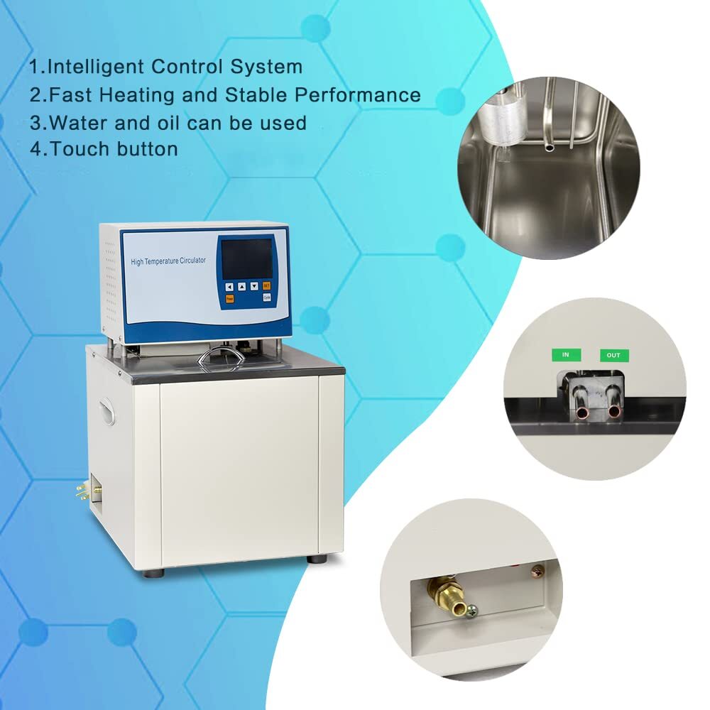 20L High Temperature Circulator Oil Bath Lab Thermostatic Heating Bath machine