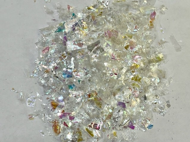 "Snow Flake" Opal Glitter Shards