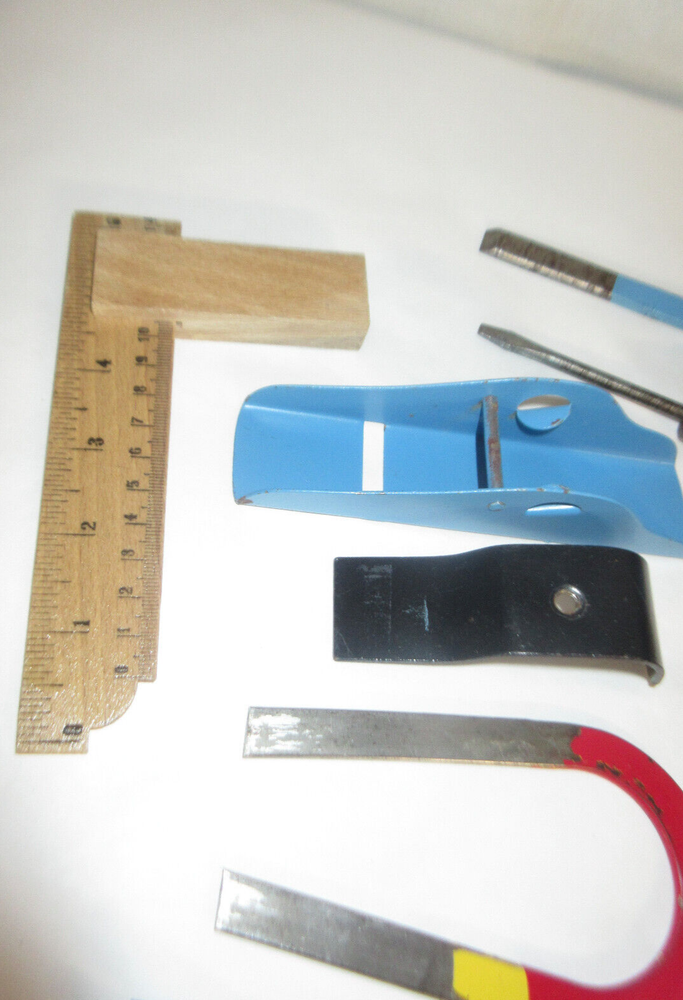 Vintage Children's Tool Box Metal Tools