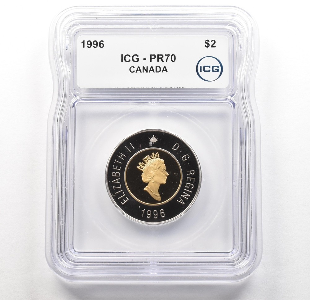 1996 Canada 2 Dollars PR70 ICG *6211