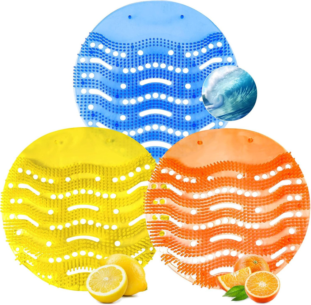 Urinal Screen Deodorizer 12 Pack Scented anti Splash Urinal Mats Fresh Pads