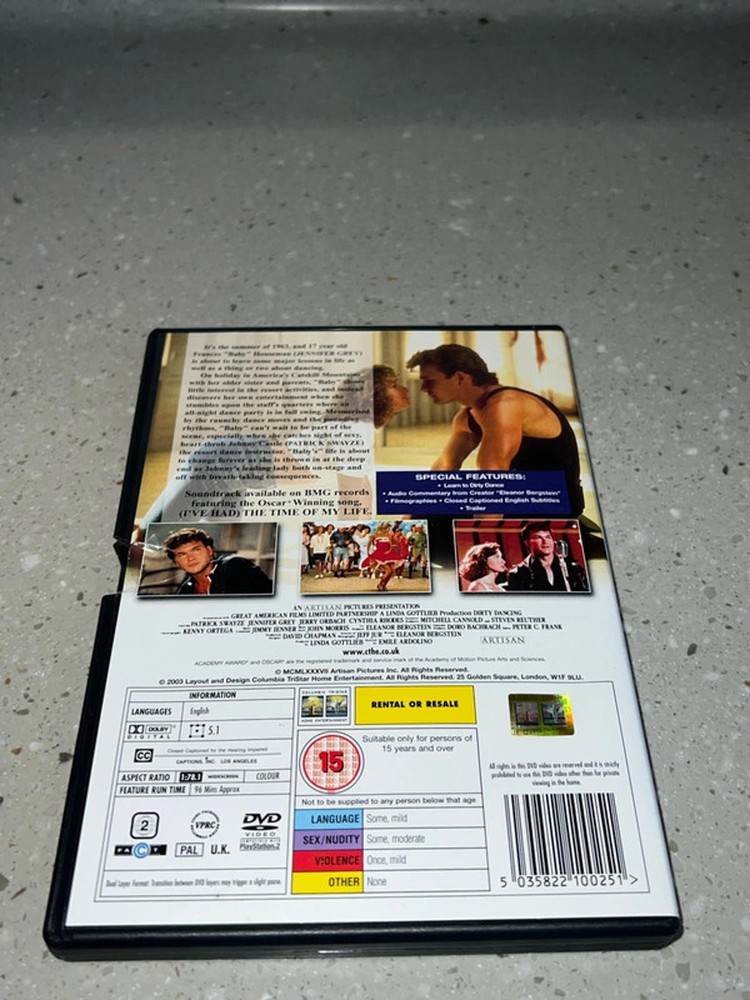 Dirty Dancing widescreen dvd