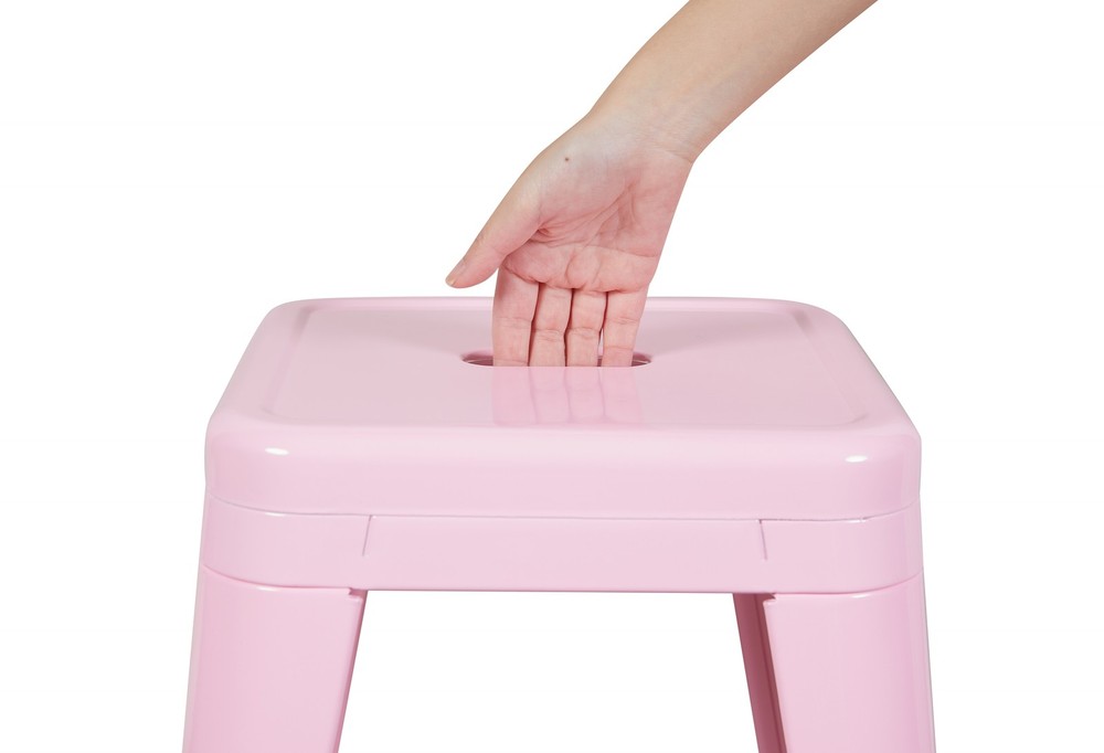 30 Inch Counter Height Stool, Backless Metal Bar Stools Set of 2, Non-Stackabl