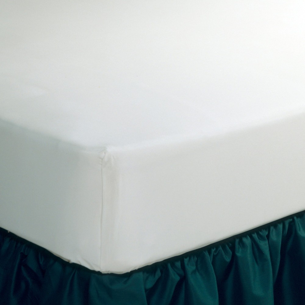 Fresh Ideas Waterproof Vinyl Fitted Mattress Protector, Queen