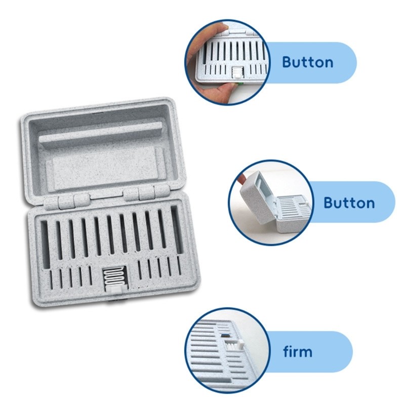 Spring Press Lock Memory Card Case Water Resistant Shockproof Memory Card