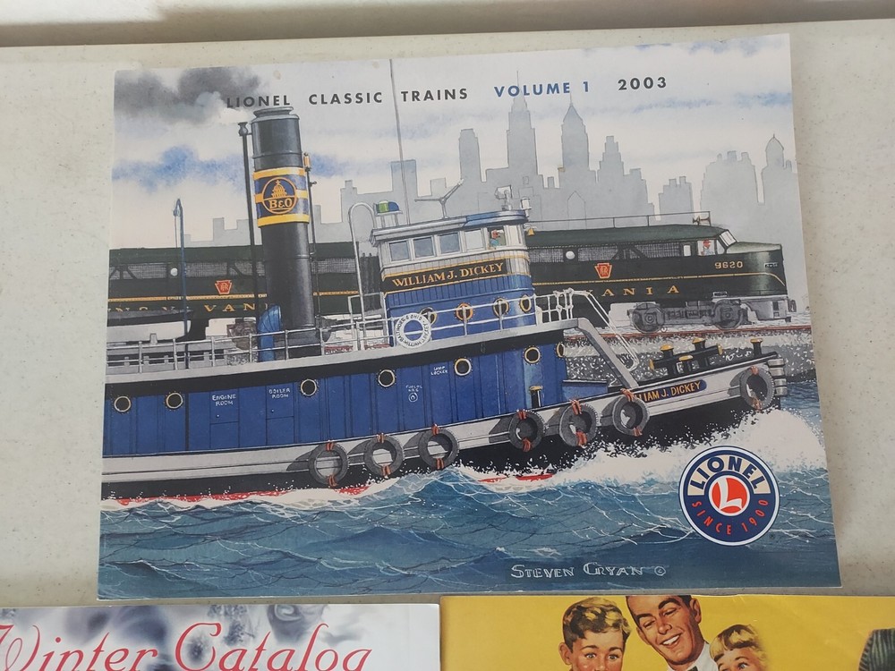 3 2003-2004 Lionel Classic Electric Model Train & Accessories Catalogs