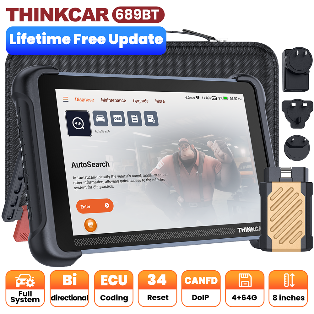 2025 ThinkScan 689BT Bidirectional Full System OBD2 Car Diagnostic Scanner Tool