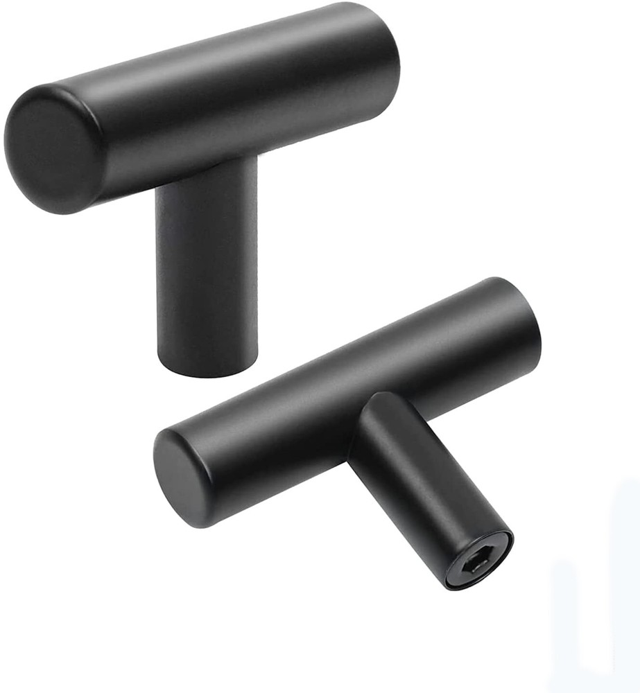 10 Pack 2 Inch Solid ‎T Bar Cabinet Knob Zinc Kitchen Cabinet Handles Pulls