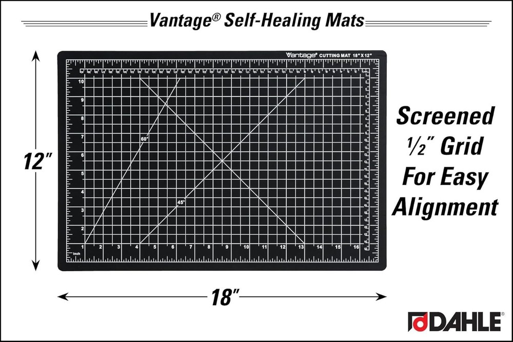 Self-Healing Cutting Mat 12"x18" - Five-Layer Durability for Crafters