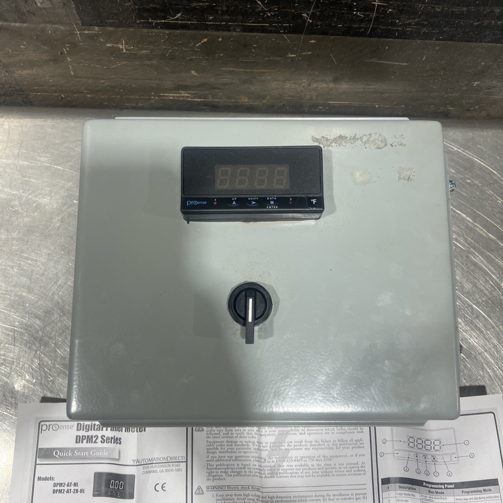 PROSENSE DPM2-AT-HL DIGITAL PANEL METER Enclosure Nos Surplus