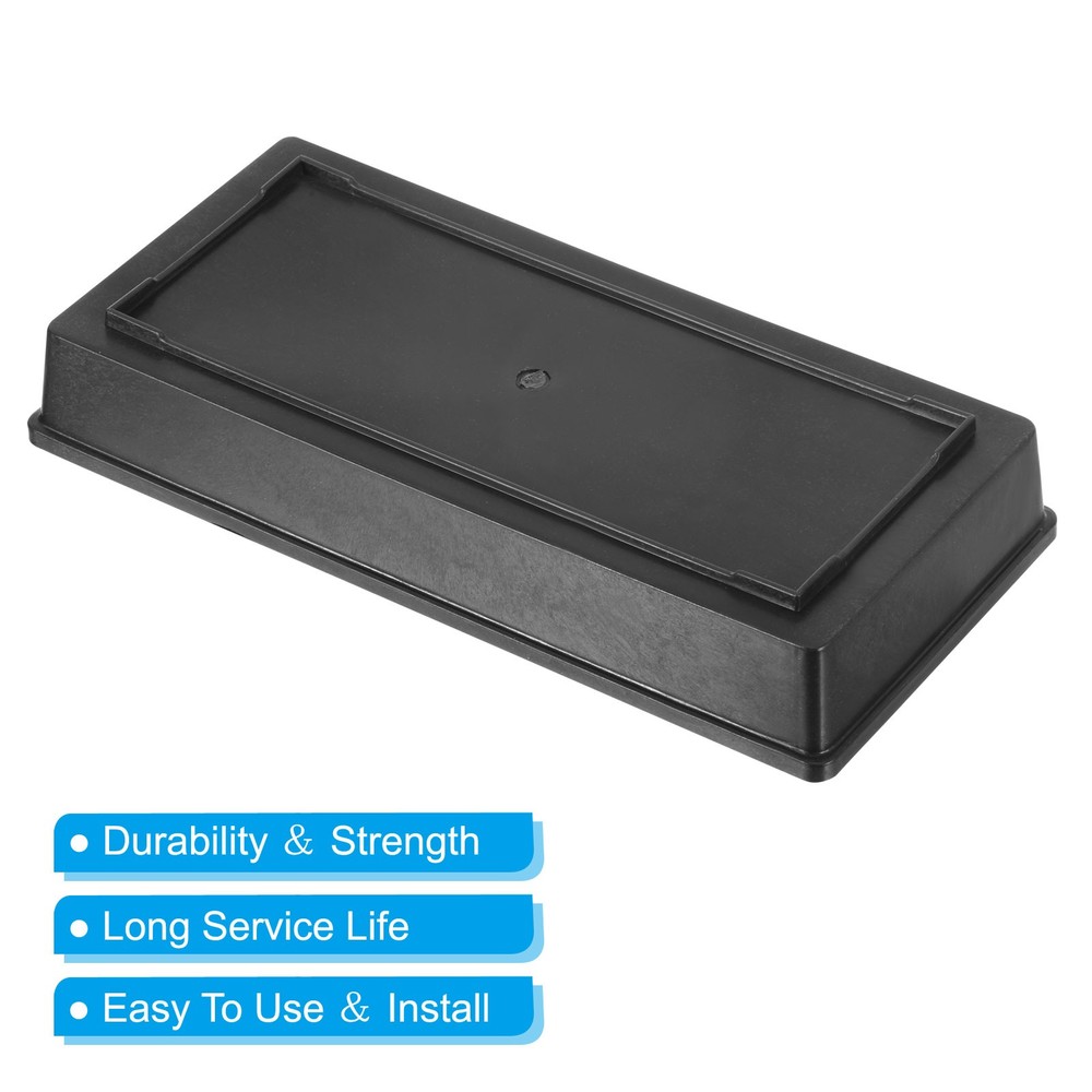 3pcs Plastic Design Bowl 11" Flower Arrangement Base for Decorating Black