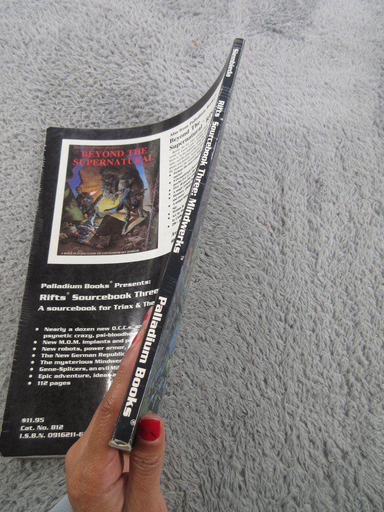 Rifts Sourcebook Three: Mindweks (Palladium Books) RPG