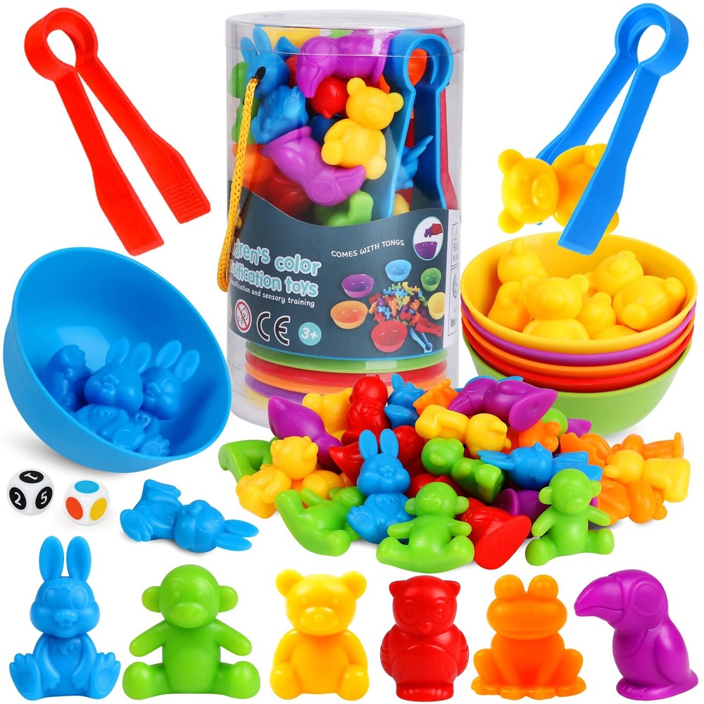 Counting Animals Color Sorting Matching Games with Medium, Dinosaurs