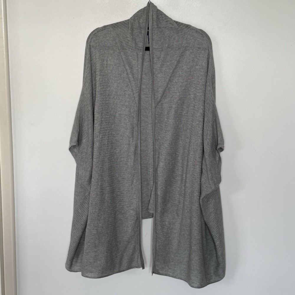 Gap Grey Open Cardigan Draped Lightweight Knit Size M/L