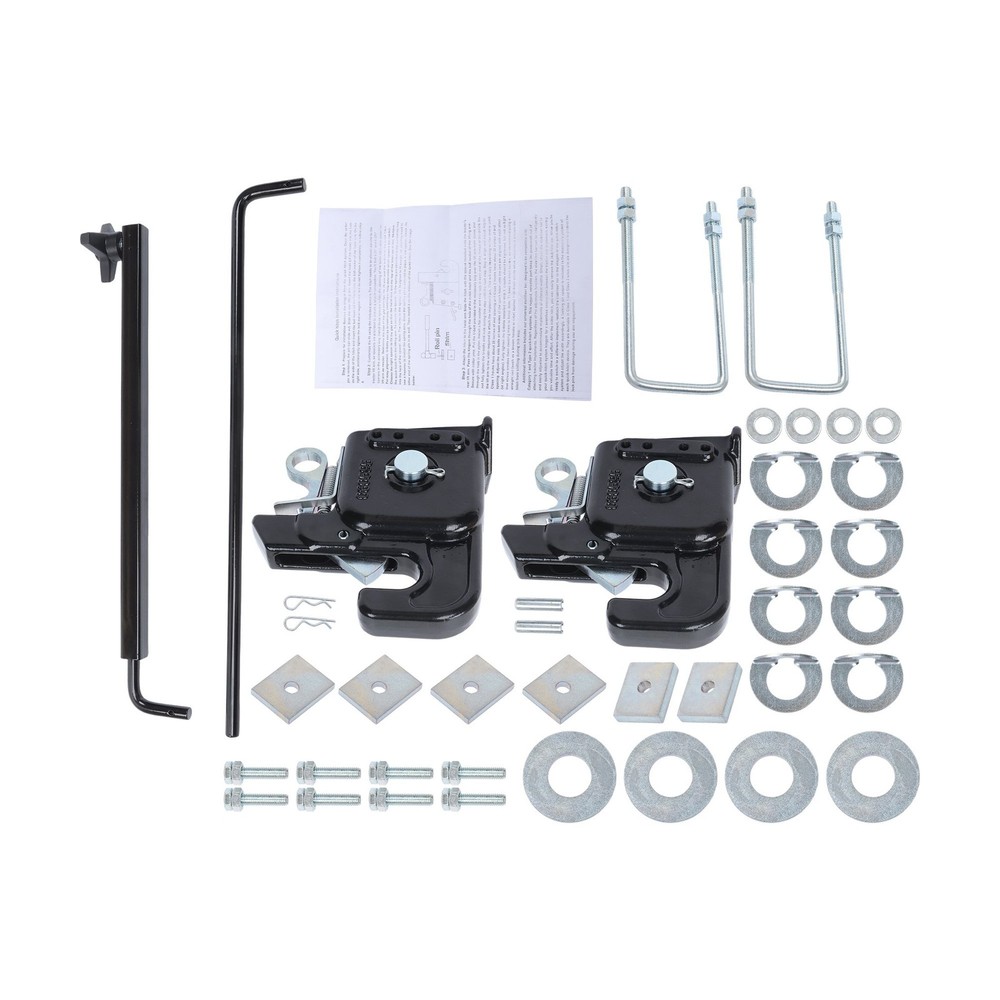 Quick Black Easy Change Hitch w/Stabilizer Bar for Category 1 Tractors/Implement