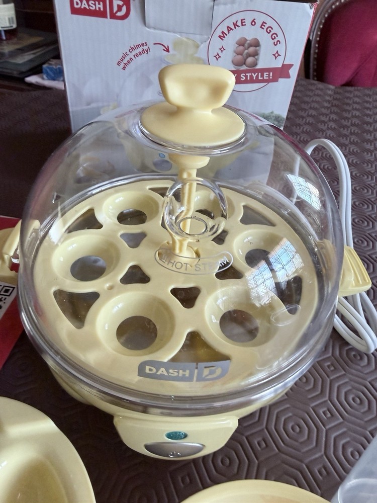 DASH Yellow 6 Egg Capacity Electric Rapid Hard Boiled Egg Cooker