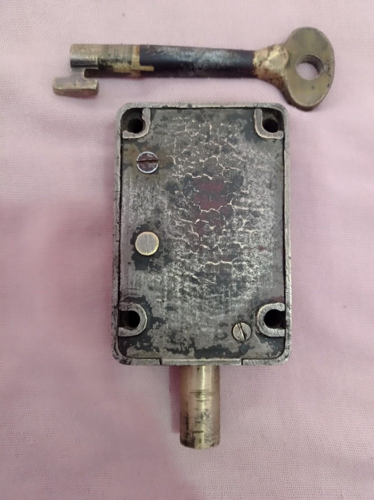 Vintage Antique Lock With Key