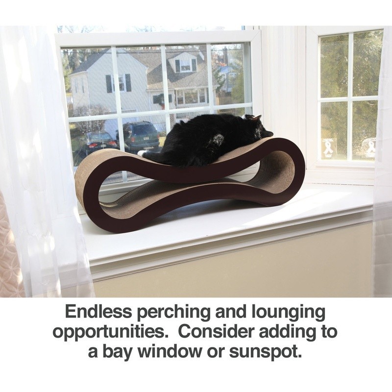 Reversible Cat Scratcher Lounge Bed Eco-Friendly Durable Multi-Functional Design