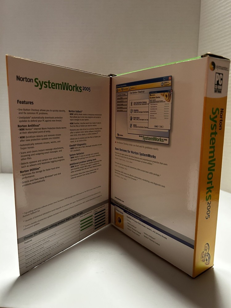 Symantec 2005 Norton SystemWorks, AntiSpam, Personal Firewall WINDOWS XP Home/Me