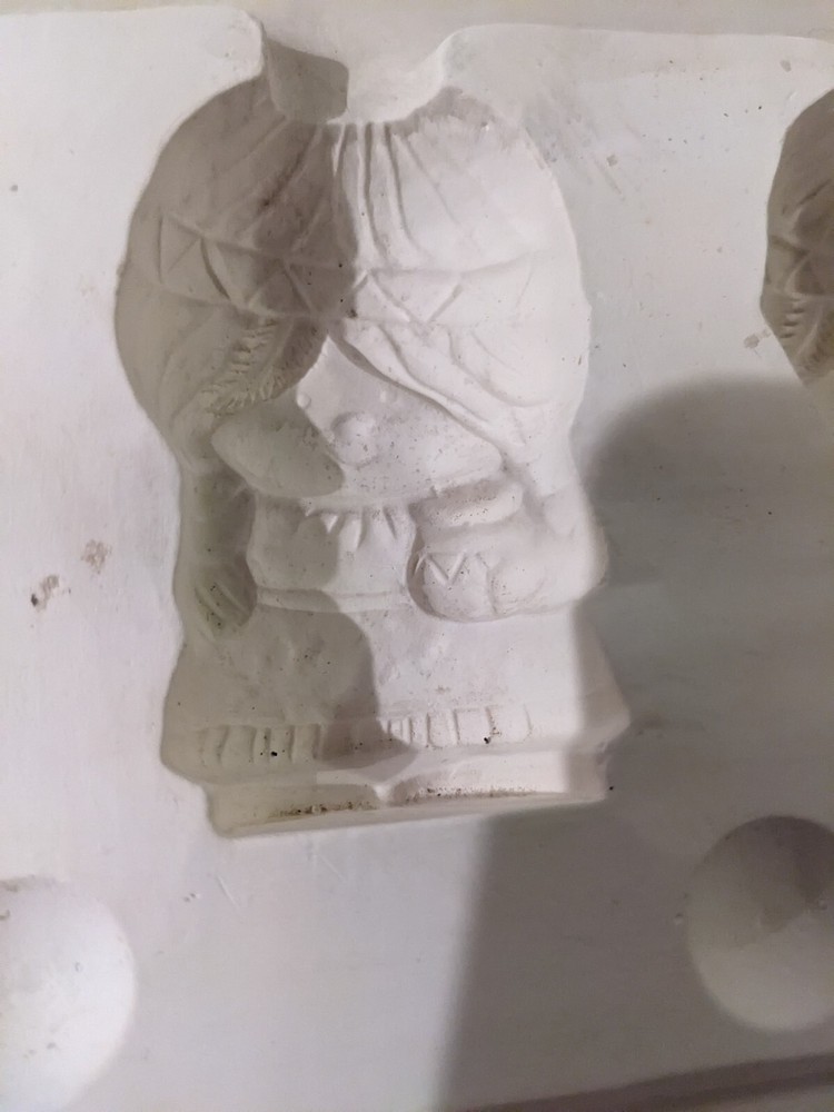 Vintage Ceramic Mold Beads Macrame Little Girls