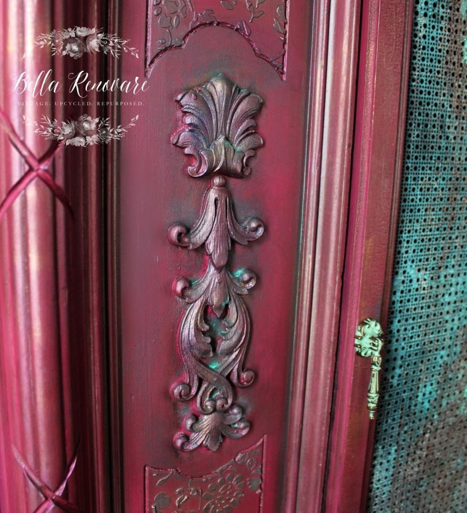 4-1/2" Single Mount Crowned Ring Pull Antique Verdigris