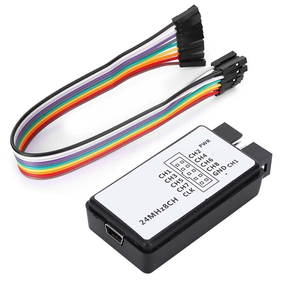USB Logic Analyzer Device Set Mini Digital Pocket Size 8 Channel Input Memory