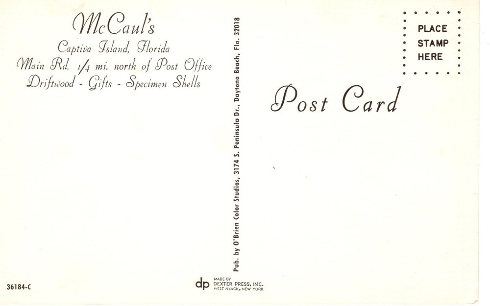 McCAUL'S, CAPTIVE ISLAND, FL - PC7056