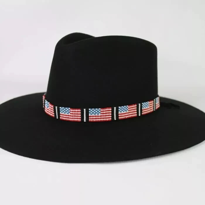 Beaded Hat Band Native American Style Handmade hatband