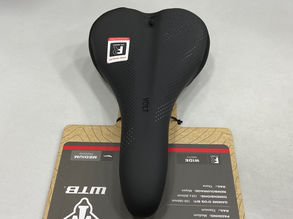 WTB Volt Wide Titanium Rail Medium Padding 150x265mm Saddle (Black)