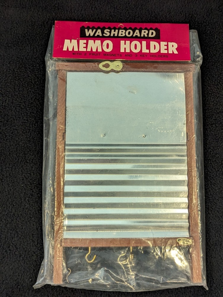 Vintage Washboard Memo Holder