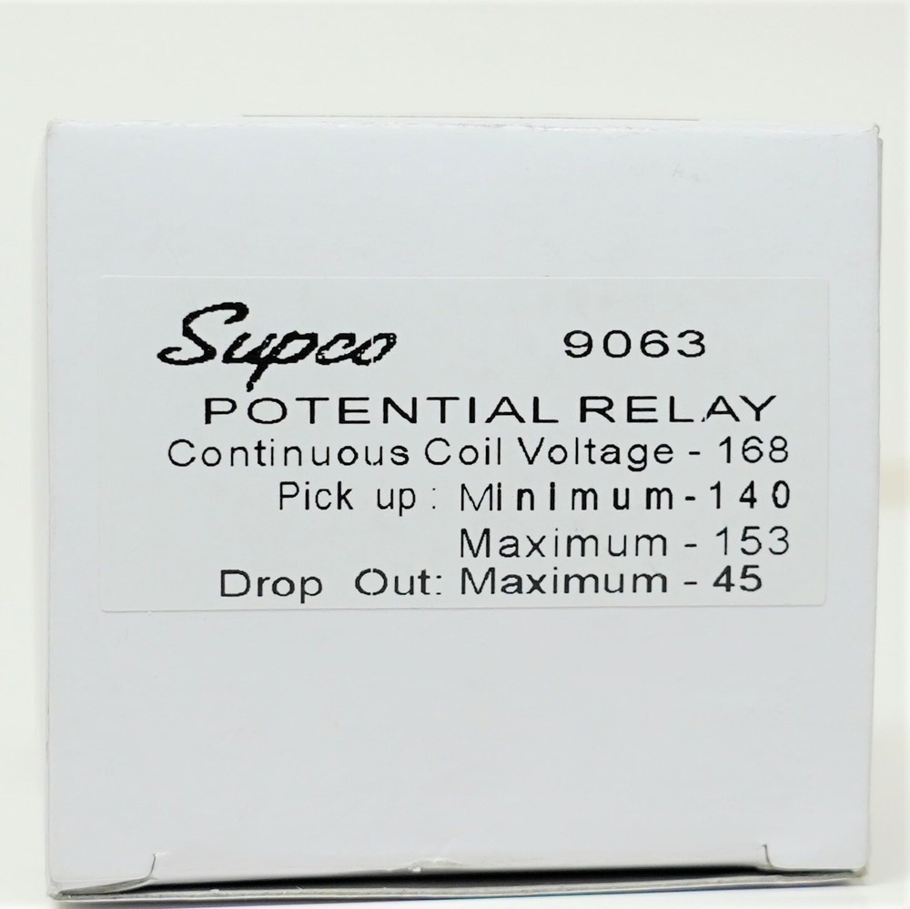 Supco 9063 Potential Compressor Relay Replacement for Mars 19002 63