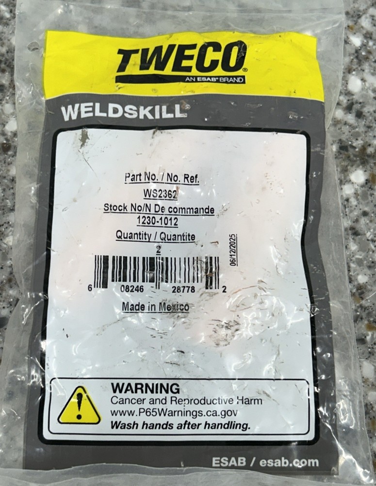 Tweco WS2362, 1230-1012, Weldskill Nozzle, 2 Pack