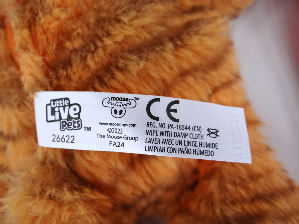 Little Live Pets Cozy Dozys Java The Tiger Plush W Blanket See Video