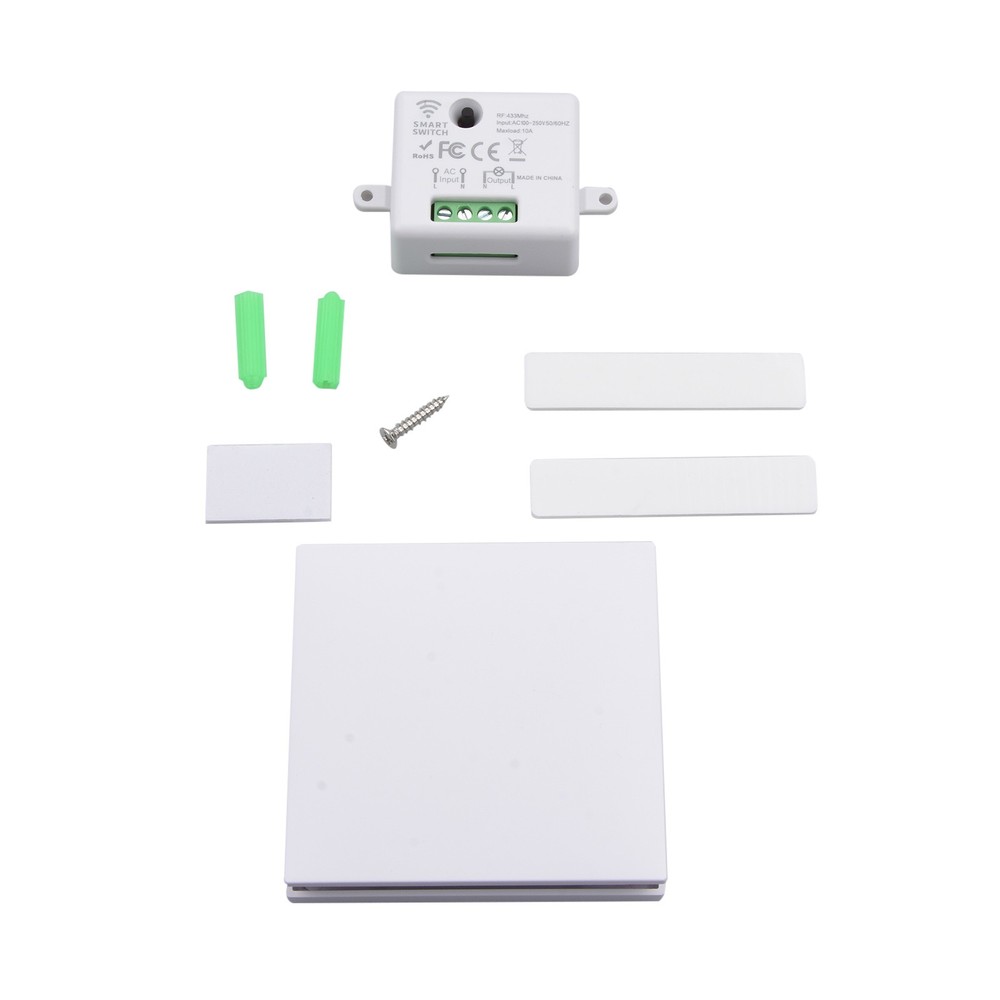 New 433MHz Wireless Remote Control Kinetic Self-powered Wall Light Switch