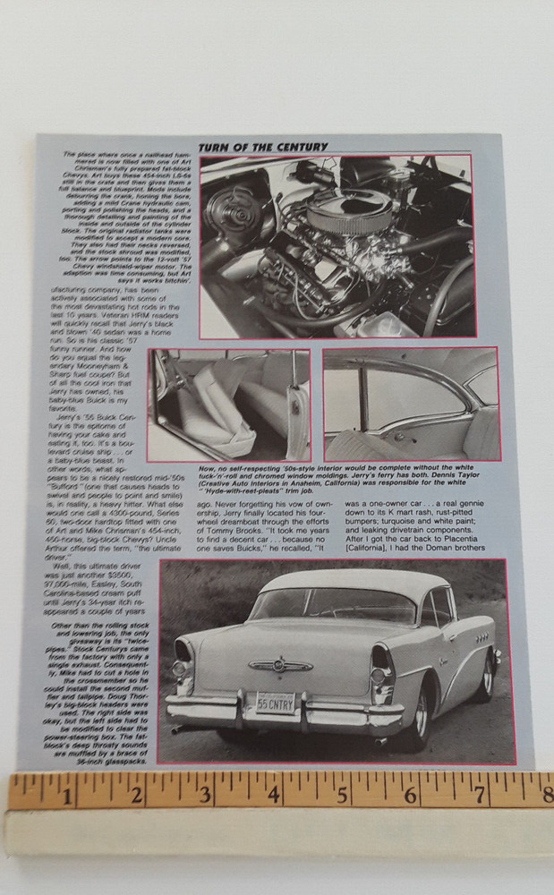 1955 BUICK CENTURY ORIGINAL 1990 ARTICLE