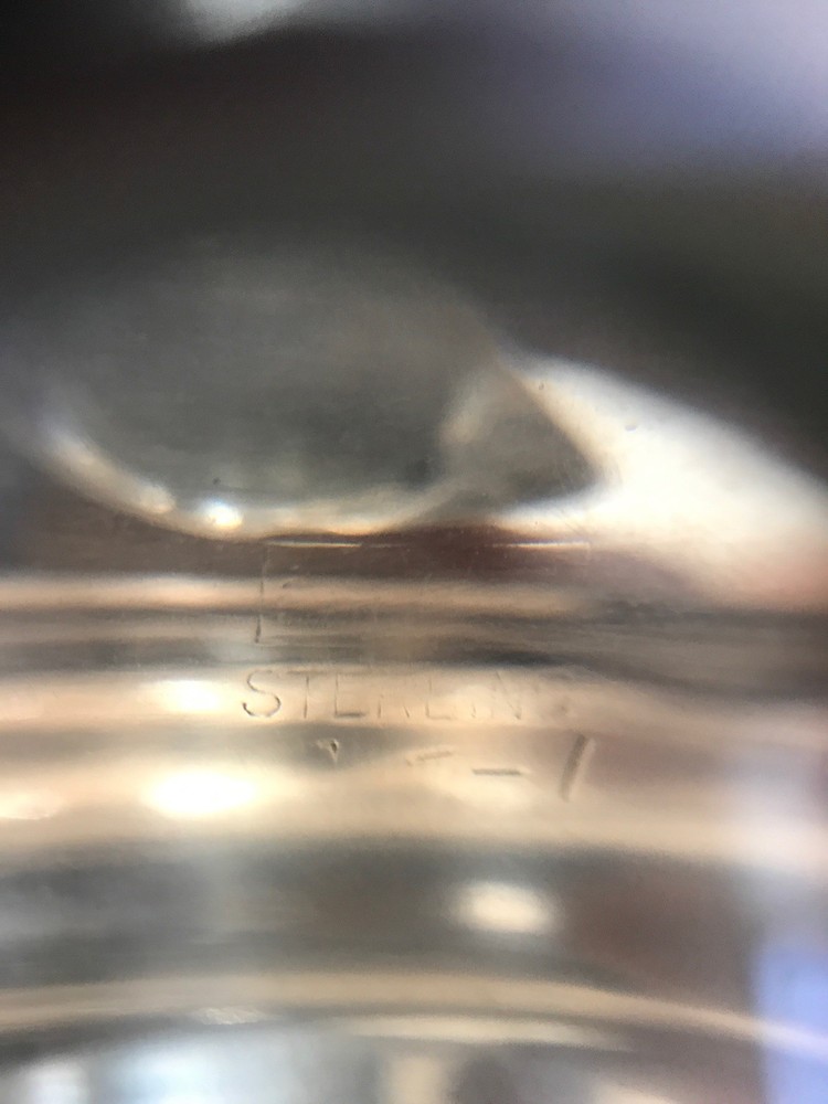 Antique Heavy Sterling Silver Serving Bowl
