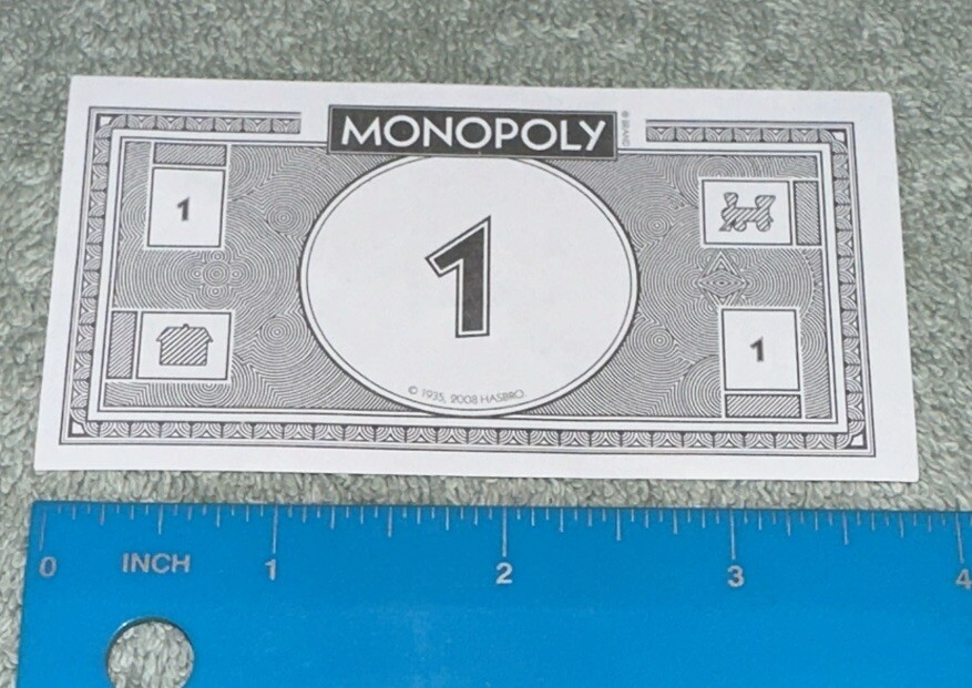 2014 Monopoly Replacement 30 White $1 Bills