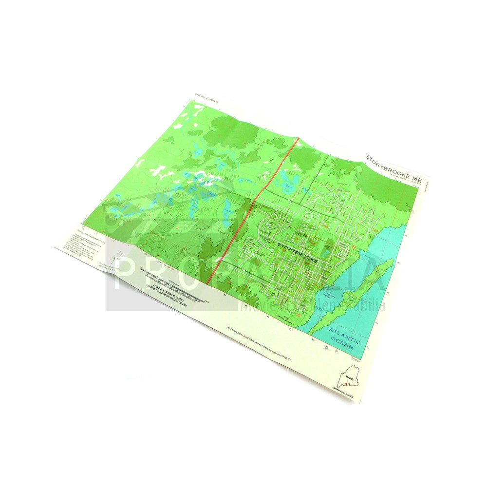 ONCE UPON A TIME Storybrook Map Original Prop (3395-3156)