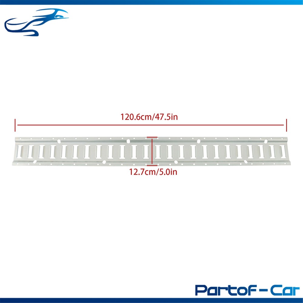 Silver 4 Pack 48" E Track Rail Sections Fit For Mounting In Trucks Trailers
