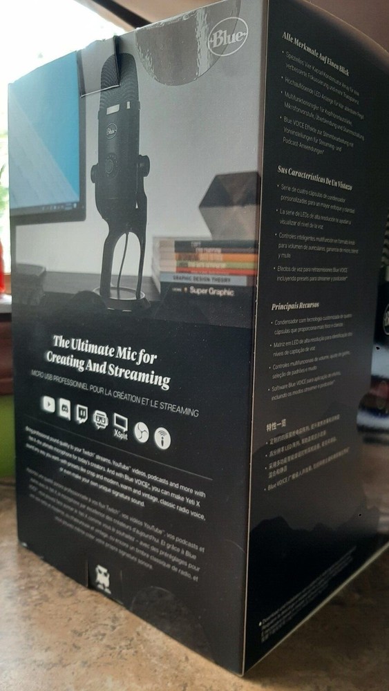 Empty Box Only from Yeti-x microphone