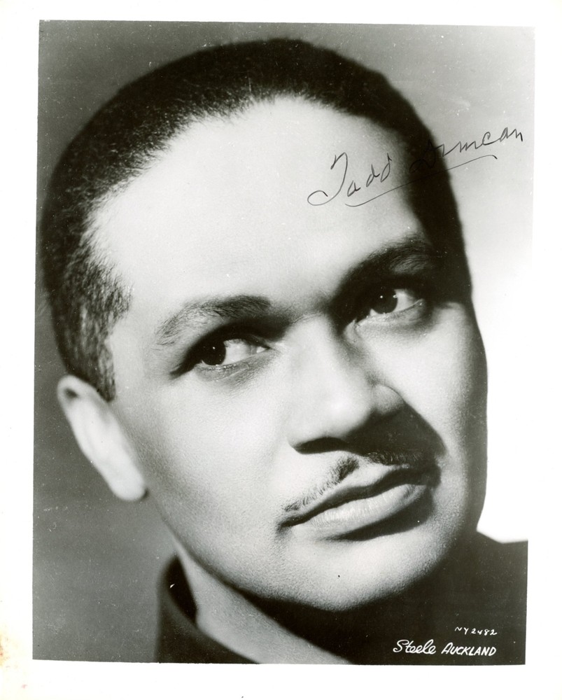 Todd DUNCAN: Signed Photograph of the Baritone with Program (OPERA)
