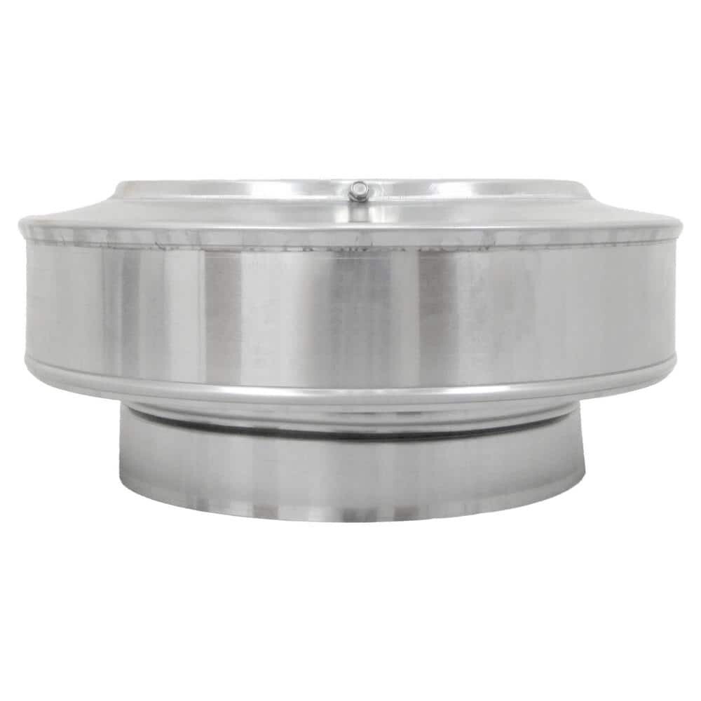 8 In. Dia. Aluminum Vent Pipe Cap In Mill Finish